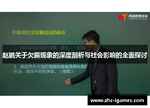 赵鹏关于欠薪现象的深度剖析与社会影响的全面探讨